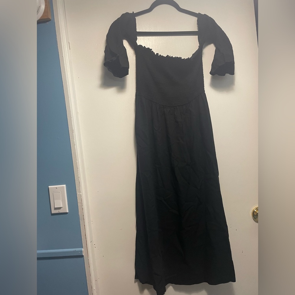 Chic Black off the Shoulder Dress